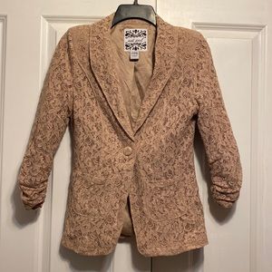 New with Tags Wet Seal Lace 3/4 Sleeved Blazer